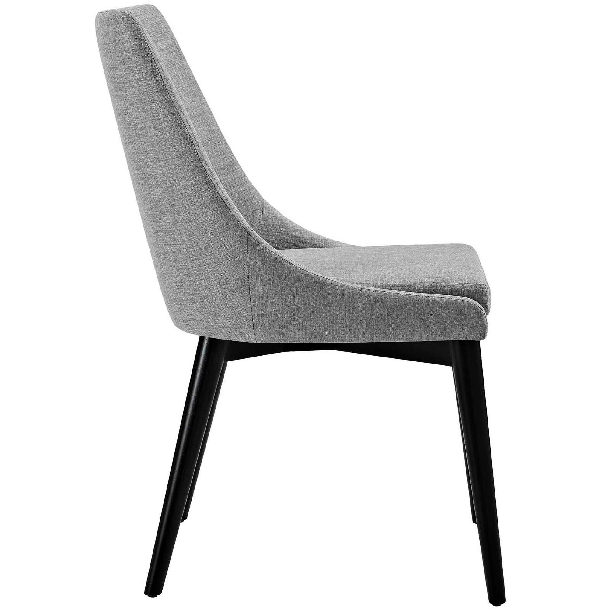 Angle. Modway - Viscount Fabric Dining Chair by Modway - Gray.