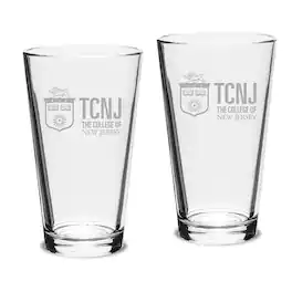 Jardine - College of New Jersey Lions 16oz. 2-Piece Classic Pub Glass Set - Multicolor