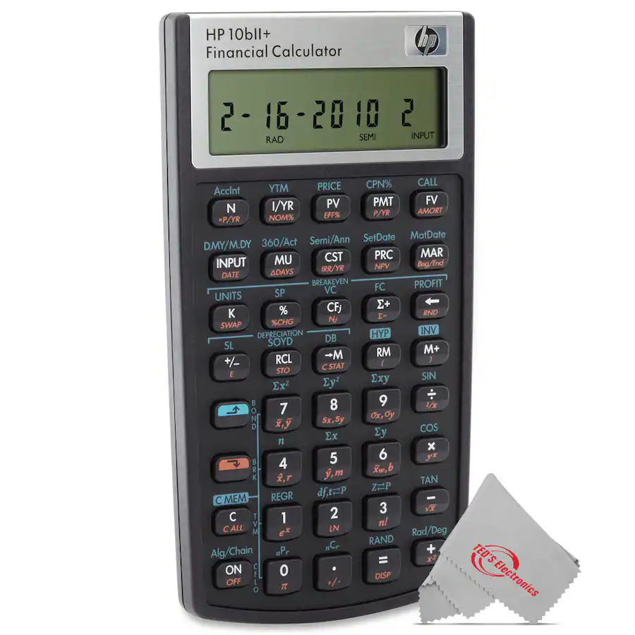 HP 10bII+ Financial Calculator Black NW239AAB12 - Best Buy