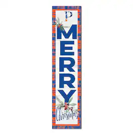 Jardine - Wisconsin-Platteville Pioneers 12'' x 48'' Outdoor Merry Christmas Leaner - White