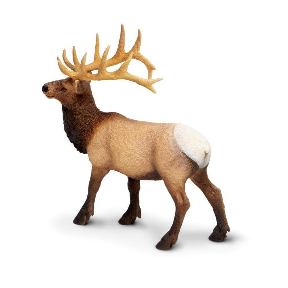 Alt View 2. Safari Ltd. - Elk Bull Toy Figurine.