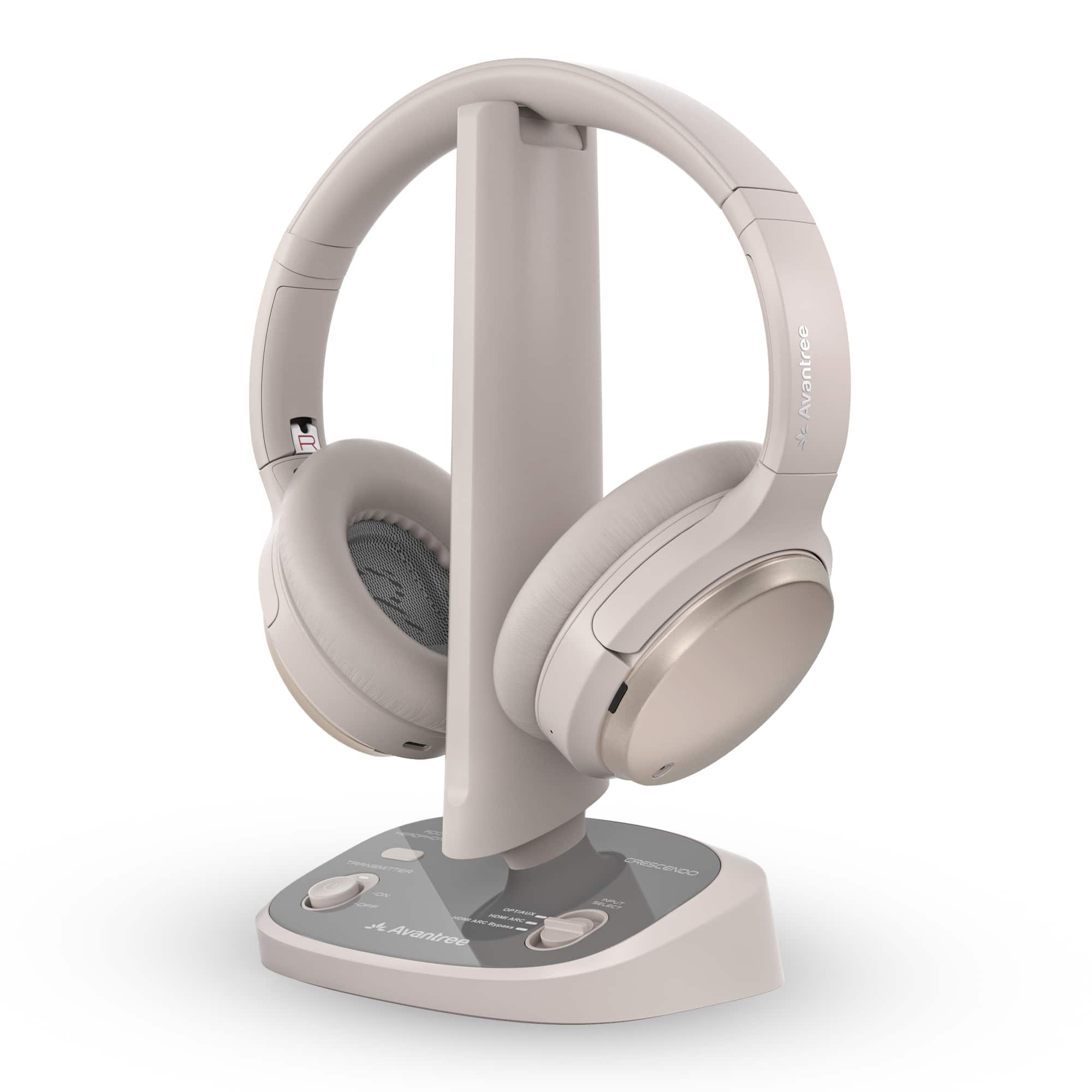 Avantree - Crescendo Me - Personalized Sound Wireless TV Headphones for Seniors & Hard of Hearing with Hearing Test