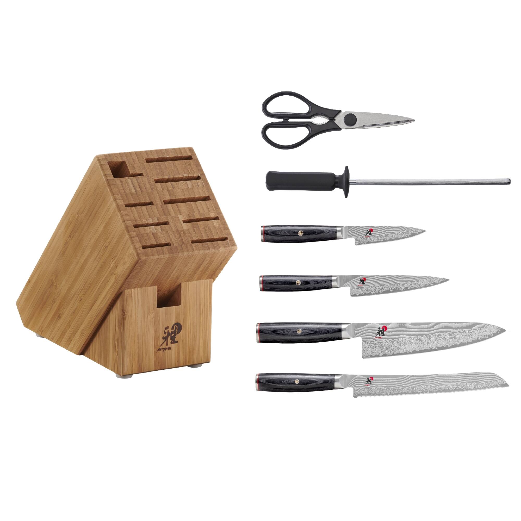 Alt View 3. Miyabi - Miyabi Kaizen II 7-pc Knife Block Set - Stainless Steel.