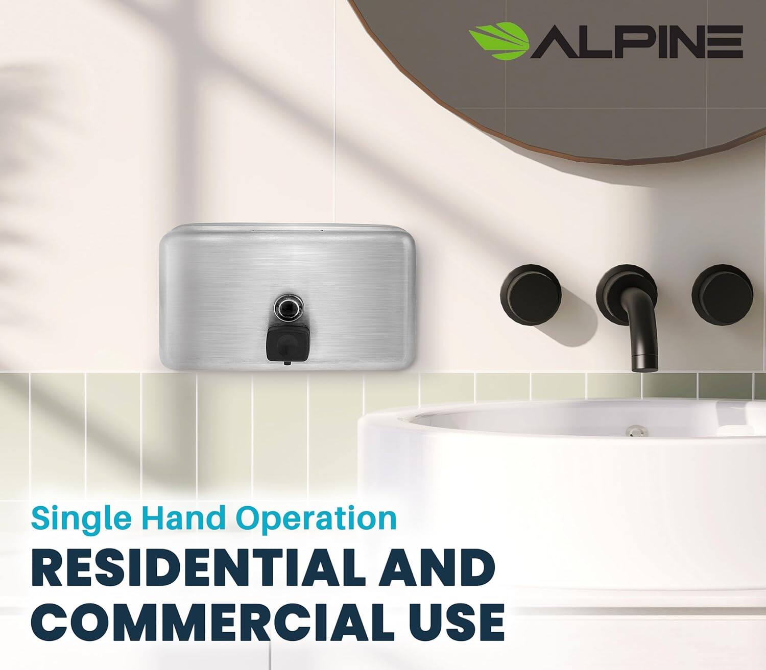 ALPINE Single Hand Operation RESIDENTIAL AND COMMERCIAL USE