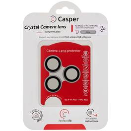 Casper - Camera Lens Protector (Clear) Compatible For iPhone 17 Pro / 17 Pro Max - Gray