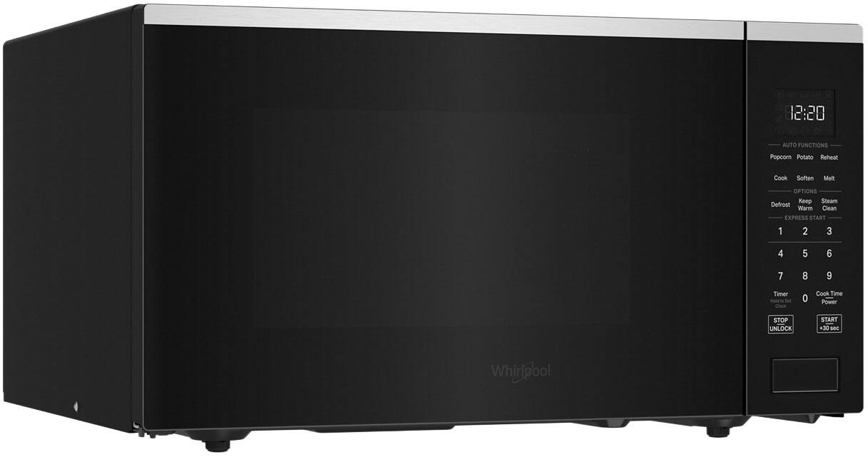 12:20

AUTO FUNCTIONS
Popcorn Potato Reheat Cook Soften Melt

OPTIONS
Keep Steam Defrost Warm Clean

EXPRESS START

1 2 3 4 5 6 7 8 9

Timer Hon Set Clock 0

Cook Time Power

STOP UNLOCK START +30 sec

Whirlpool