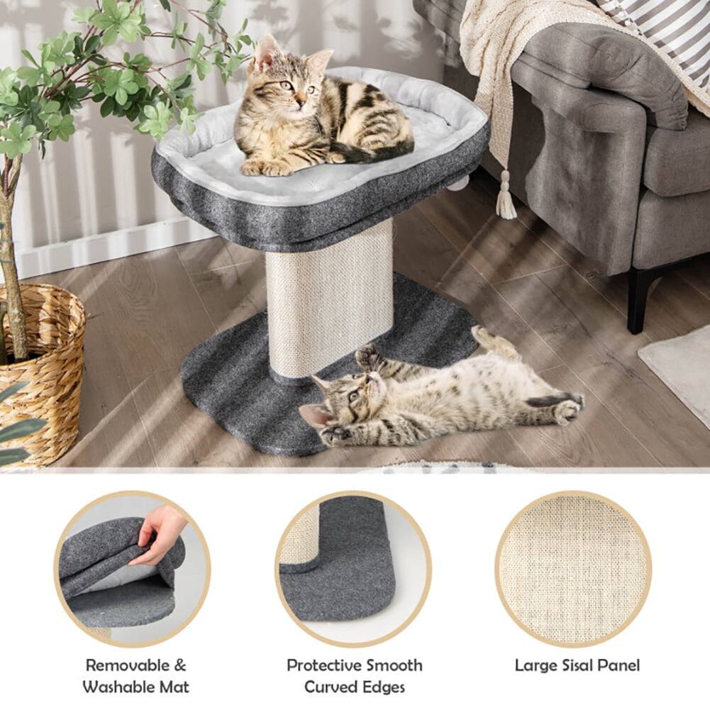 Removable & Washable Mat  
Protective Smooth Curved Edges  
Large Sisal Panel