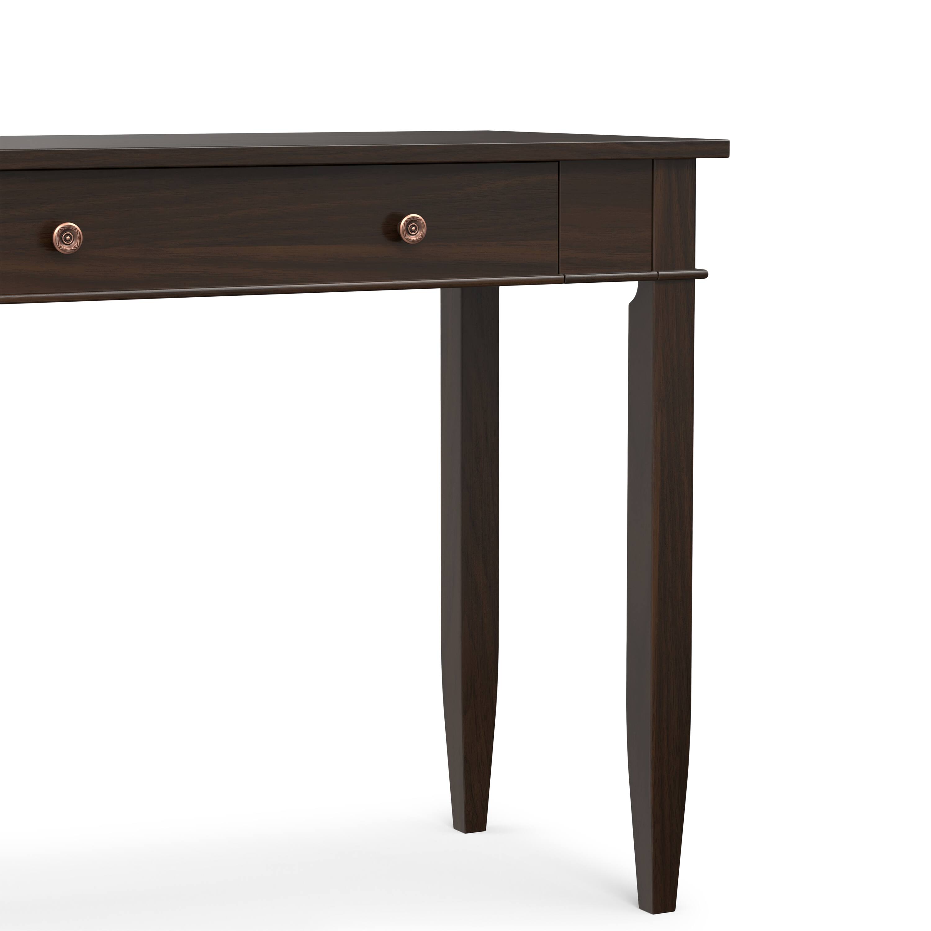 Alt View 7. Simpli Home - Lowry 72 inch Wide Solid Wood Large Desk in Oak - Oak.
