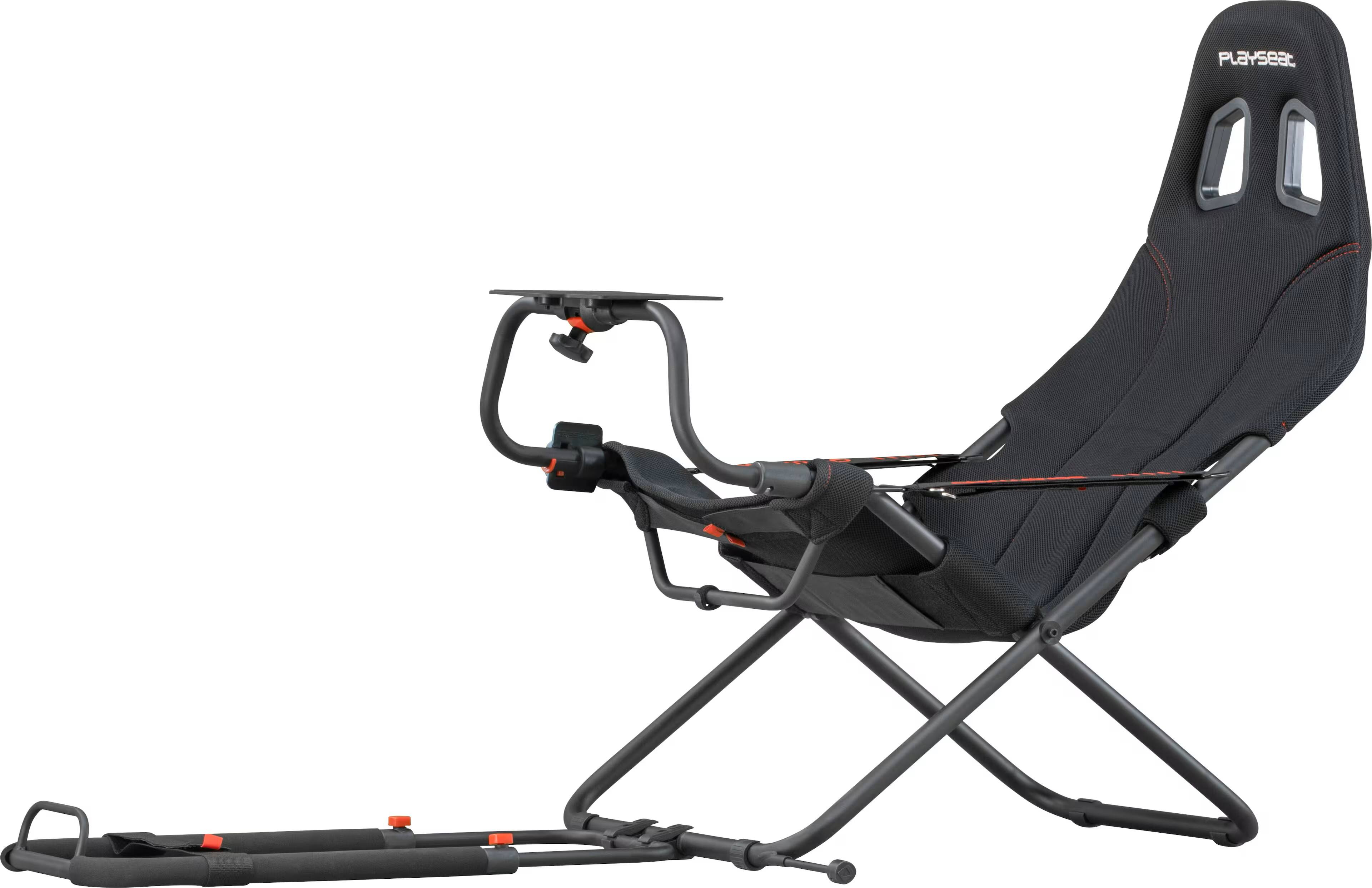 Front. Playseat - Challenge - Actifit - Foldable Easy to Store Sim Racing Cockpit - Black.