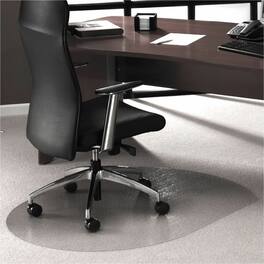 Floortex - Ultimat Polycarbonate Contoured Chair Mat for Carpets up to 1/2'' - 39 x 49'' - Clear