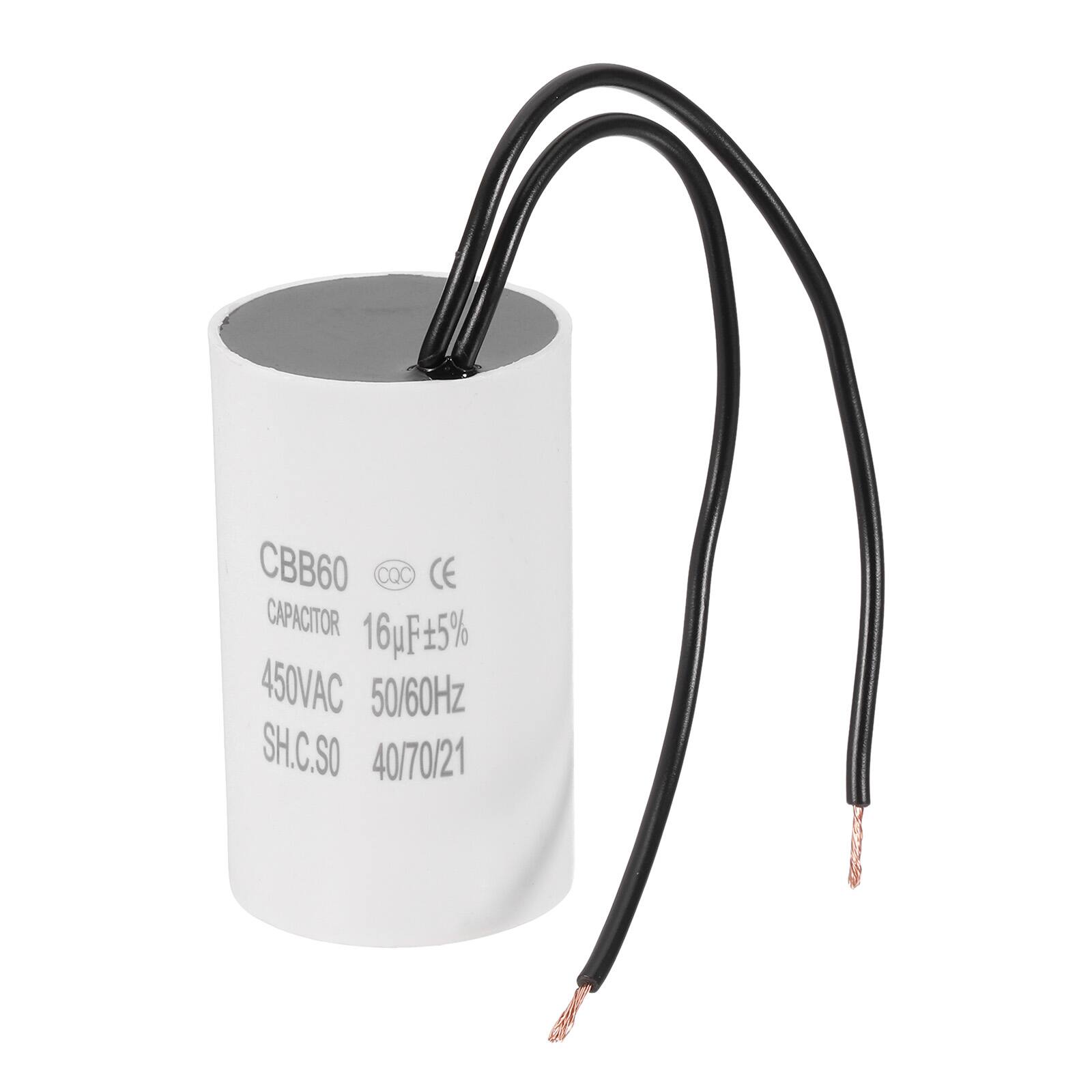 CBB60 CQC CE CAPACITOR 16µF ±5% 450VAC 50/60Hz SH.C.SO 40/70/21
