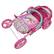 Angle. 509 Crew - Baby Alive: Deluxe Classic Doll Pram - Pink & Rainbow - Fits Dolls up to 18".