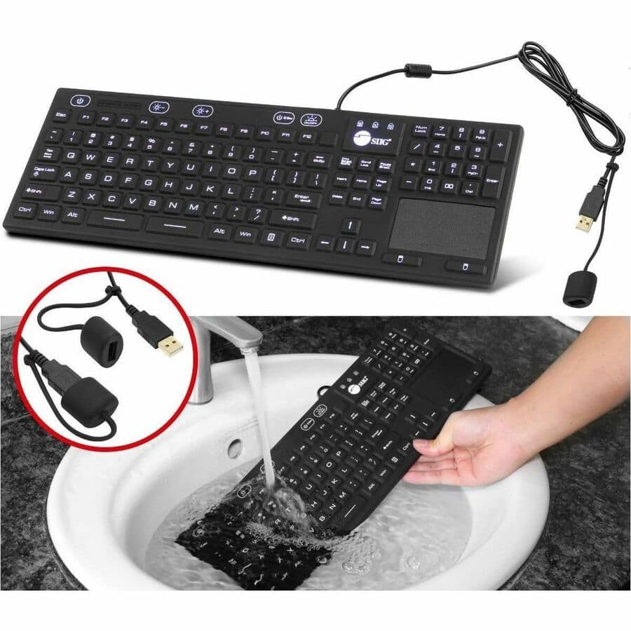 SIIG Inc SIIG Industrial/Medical Washable & Dustproof Keyboard w