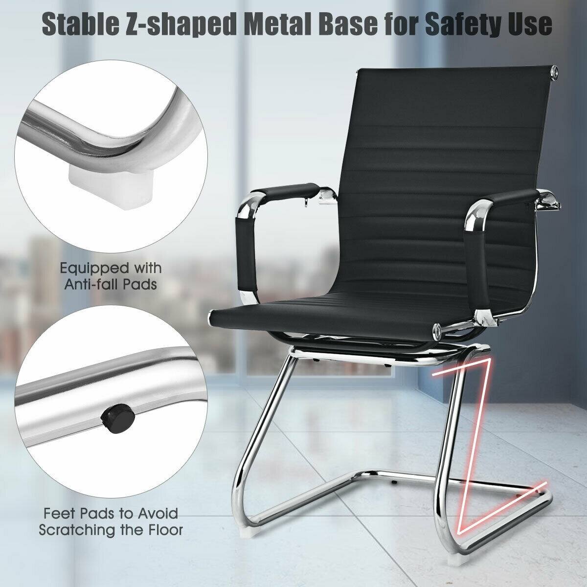 Stable Z-shaped Metal Base for Safety Use Equipped with Anti-fall Pads Feet Pads to Avoid Scratching the Floor