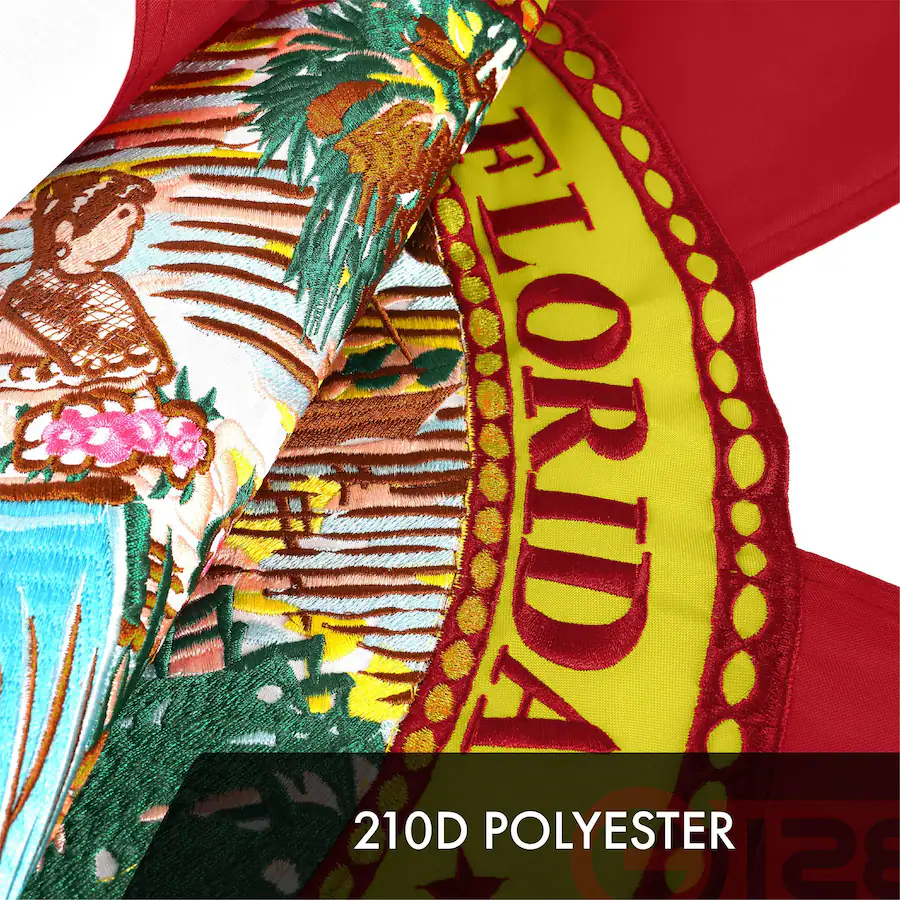 G128 2 Pack Florida State Flag, 3 x 5 ft Embroidered Polyester with ...