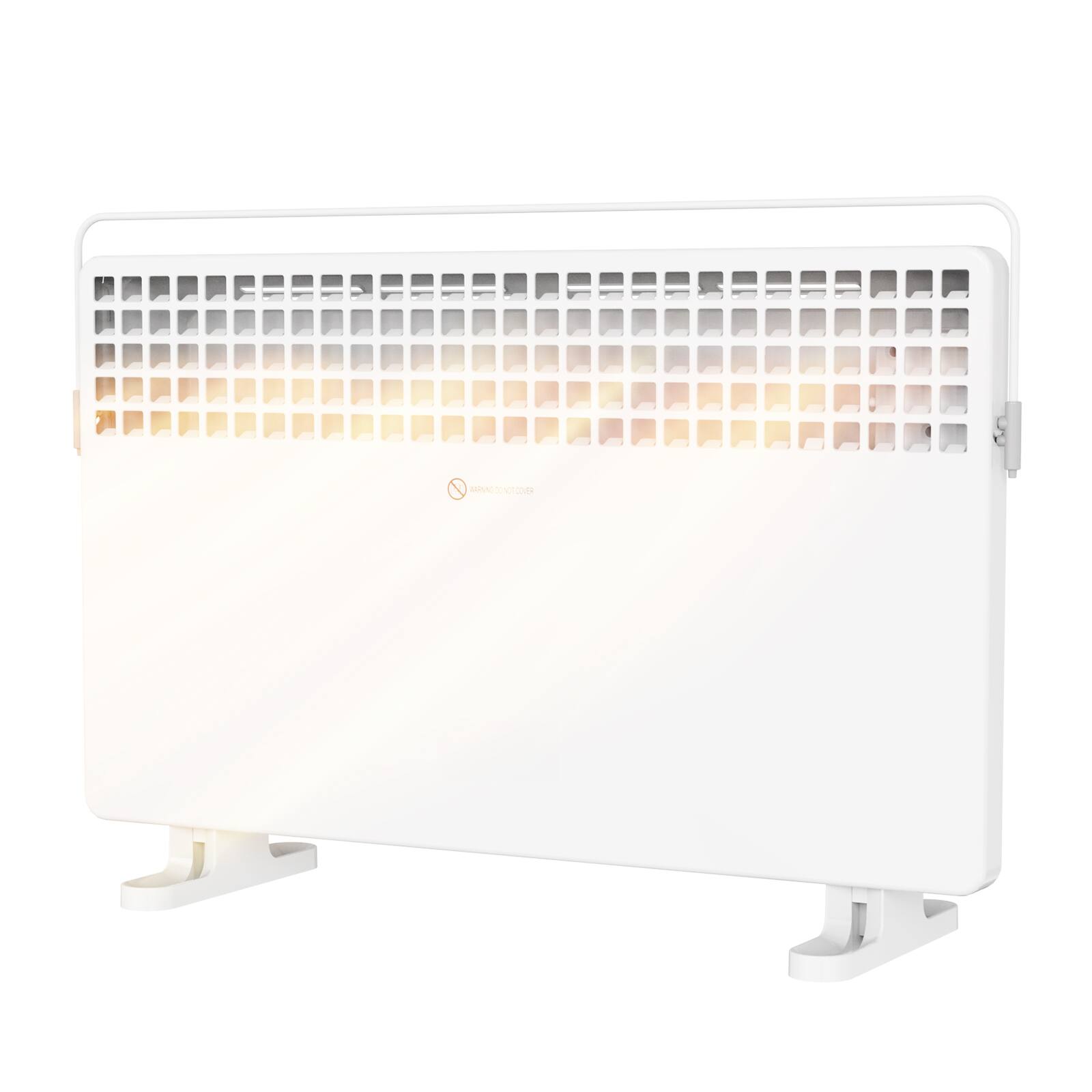 Alt View 1. Winado - 1500W Convection Space Heater,  Floor Mount , Metal Body, with 3 Heat Settings - White.