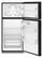 Alt View 1. Amana - 28 in. Wide 14.3 cu. ft. Top-Freezer Refrigerator With A Large Crisper Drawer - Black.