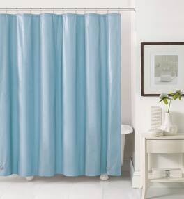 Kate Aurora - Hotel Heavy Duty 10 Gauge Vinyl Shower Curtain Liners - 72" x 72" Standard Shower Curtain Liner - Baby Blue