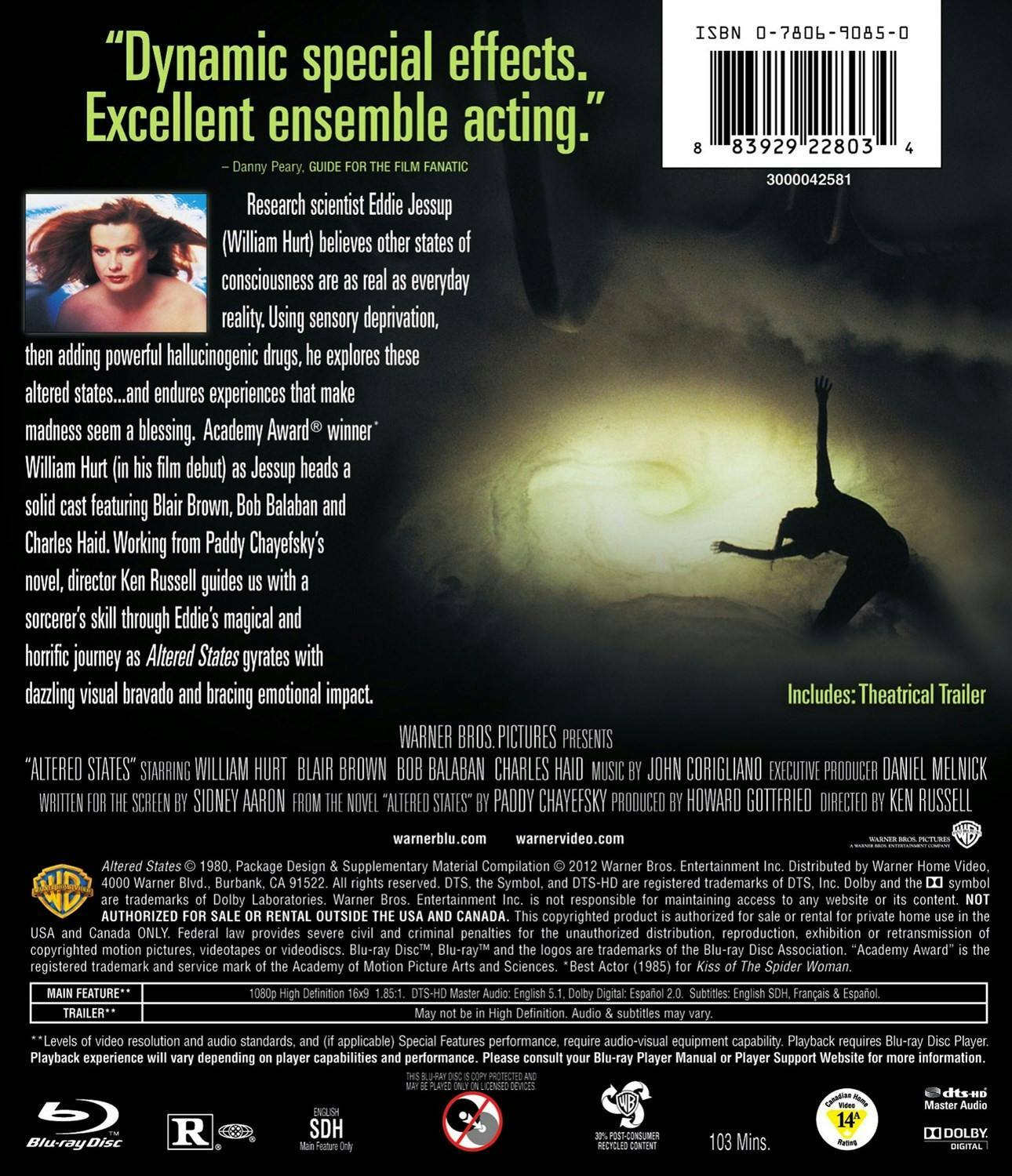 Back. Altered States [Blu-ray].