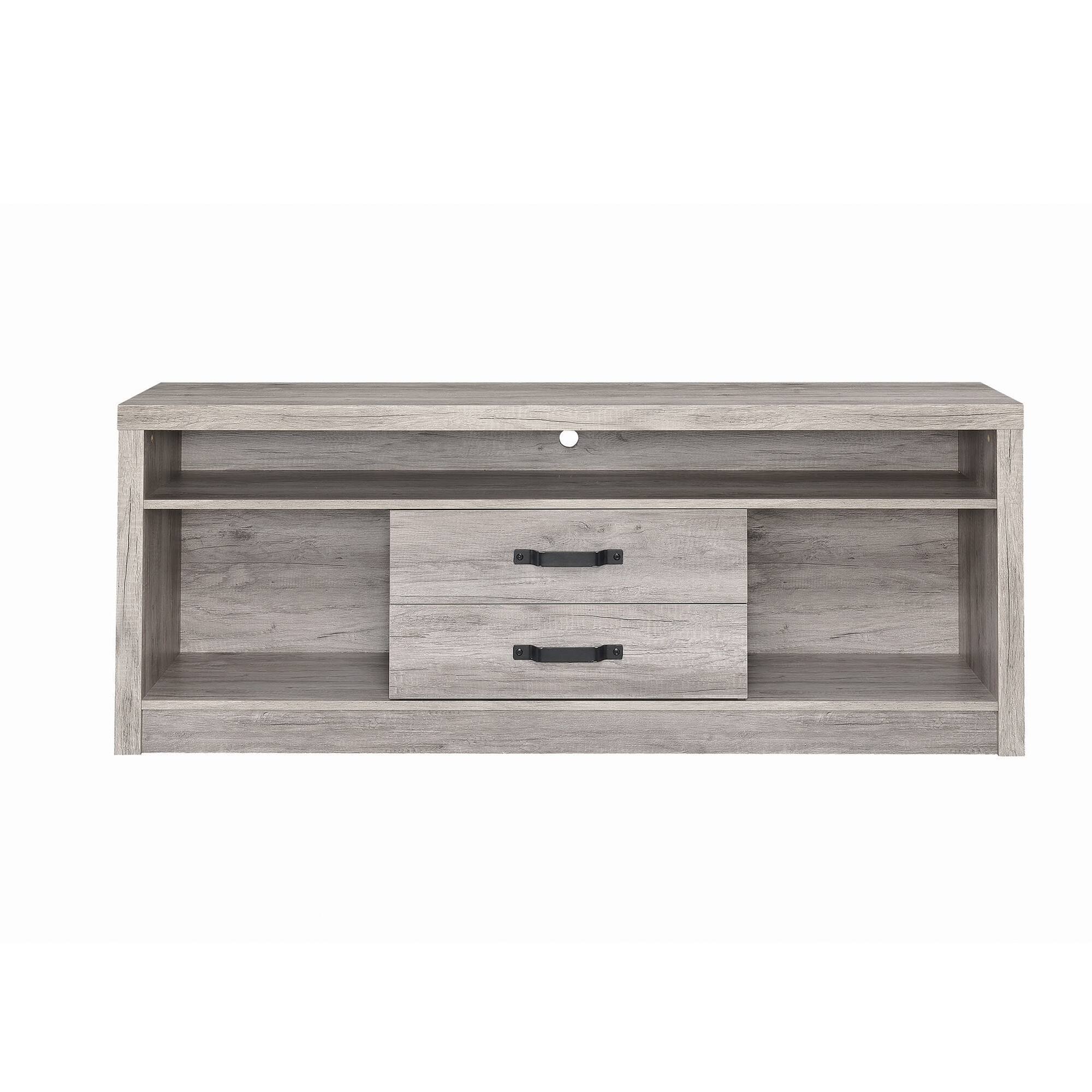 Alt View 2. Manhattan Lane - Fantastic Gray driftwood tv console - Gray.