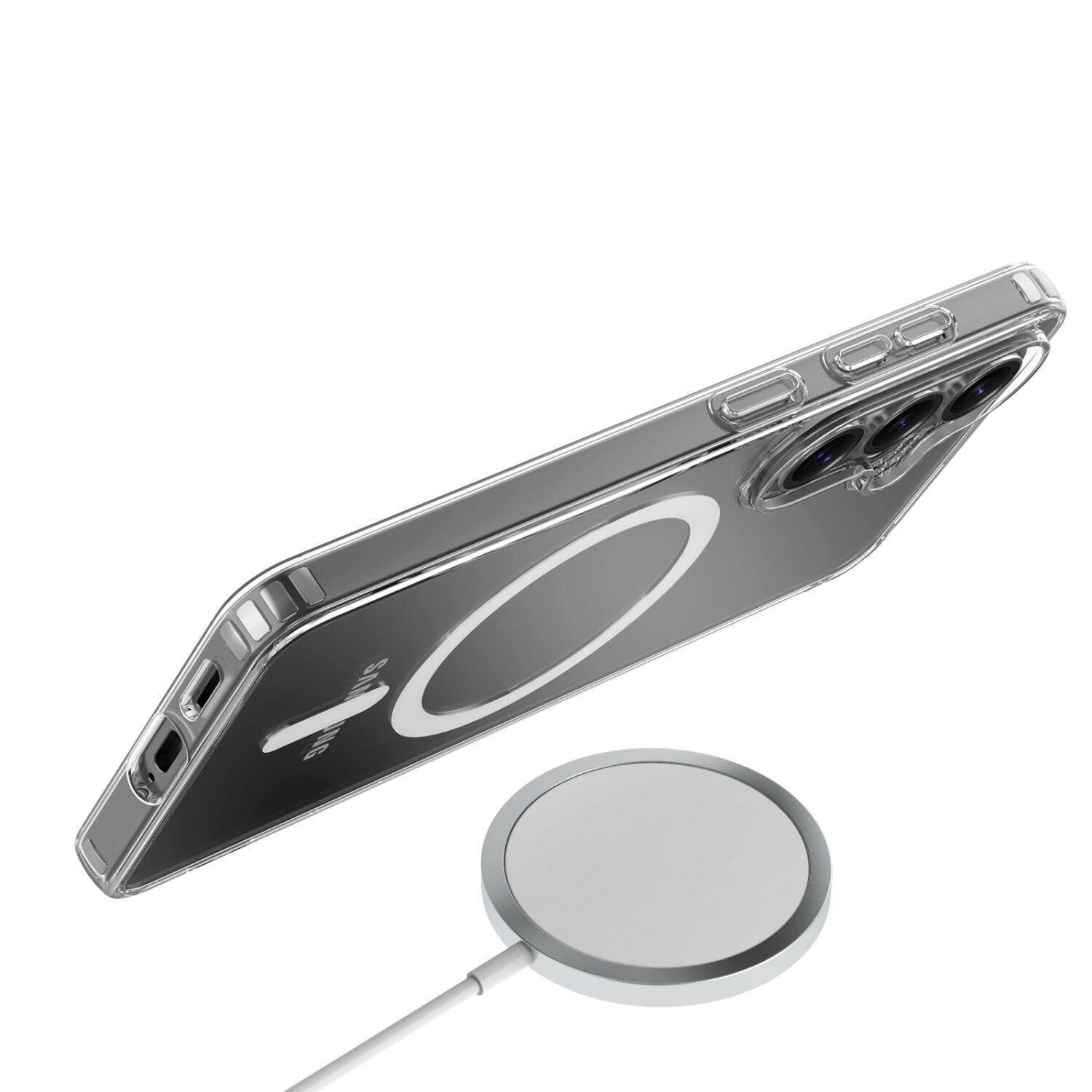 Alt View 3. BASELINE - baseline Clear Series MagSafe Case for Samsung Galaxy S26 - Clear - Clear.