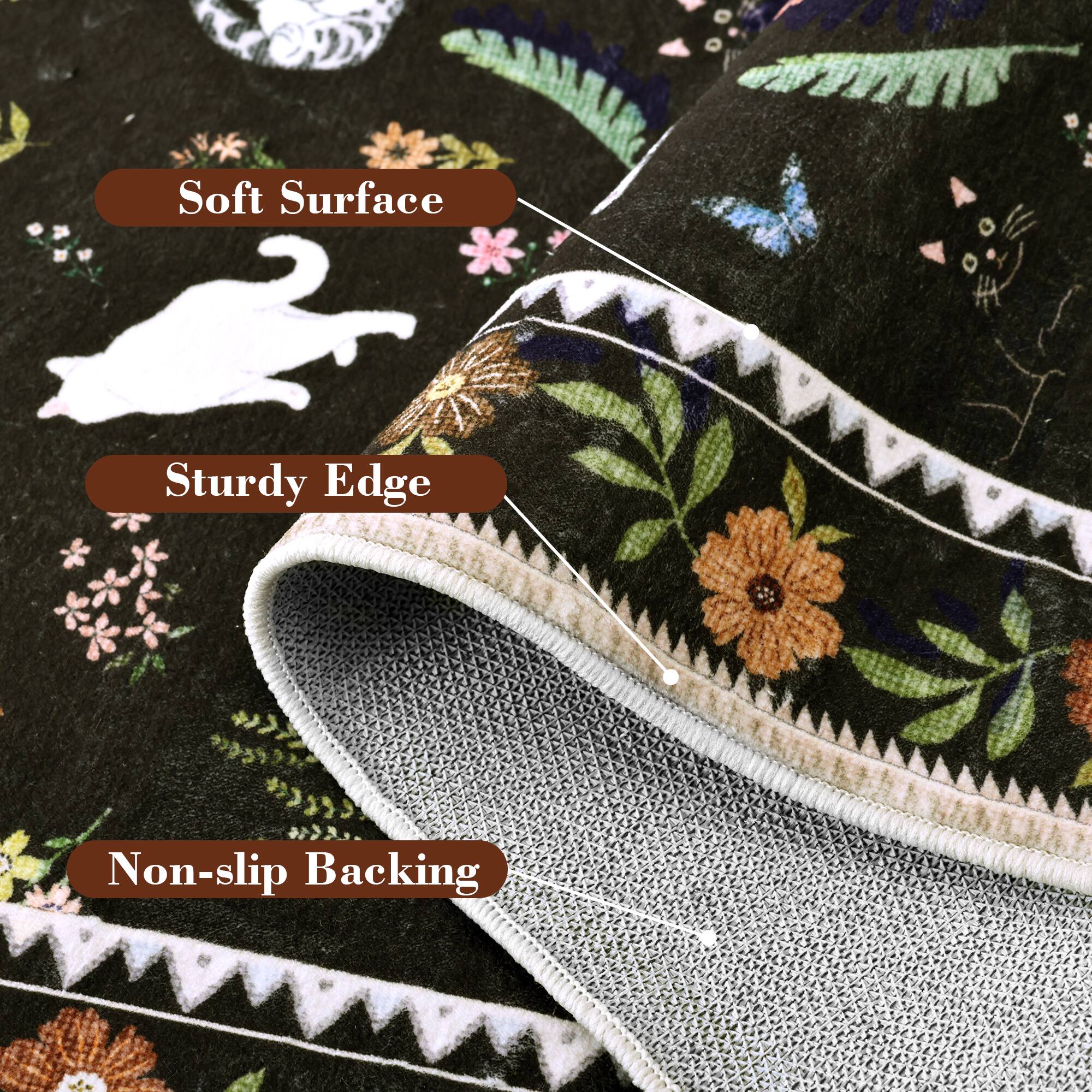 Soft Surface  
Sturdy Edge  
Non-slip Backing