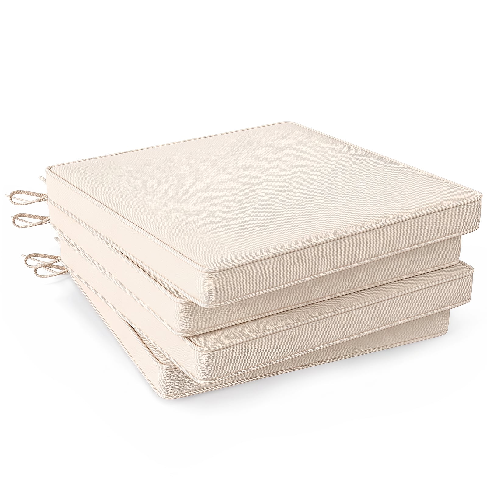 "Costway - 20"" Patio Cushion Set of 4 with Breathable & Fade-resistant Olefin Fabric Cover - Beige" price history on PriceWatchPro