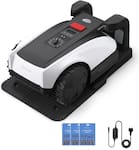 ECOVACS Robotics - Goat O1000 RTK Care Robotic Lawn Mower RTK Precision Navigation, No Perimeter Wire, Multi-Zone, Includes 36 Extra Blades - White