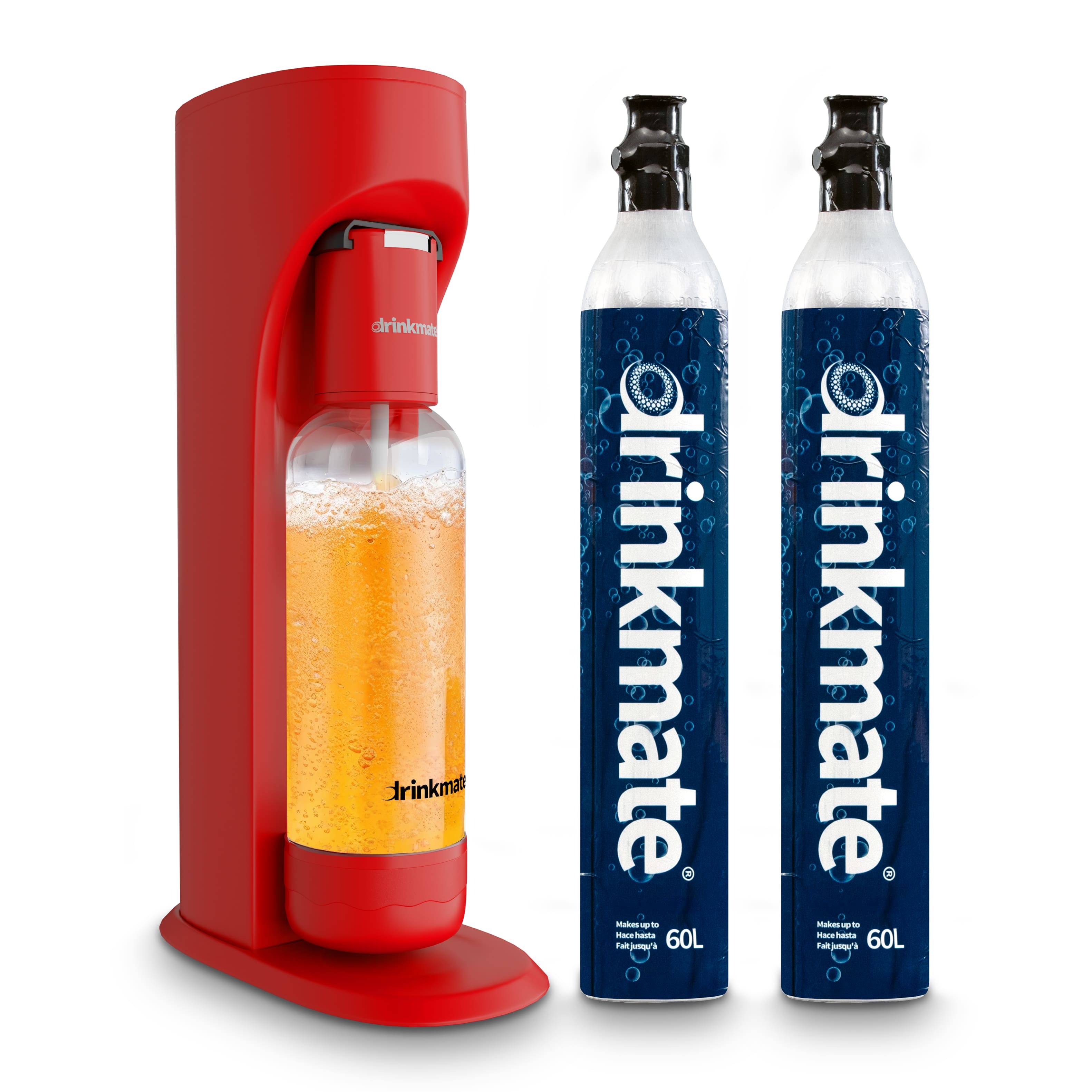Drinkmate - OmniFizz BUBBLE UP BUNDLE, Sparkling Water and Soda Maker, Carbonates ANY Drink - Royal Red price history on PriceWatchPro