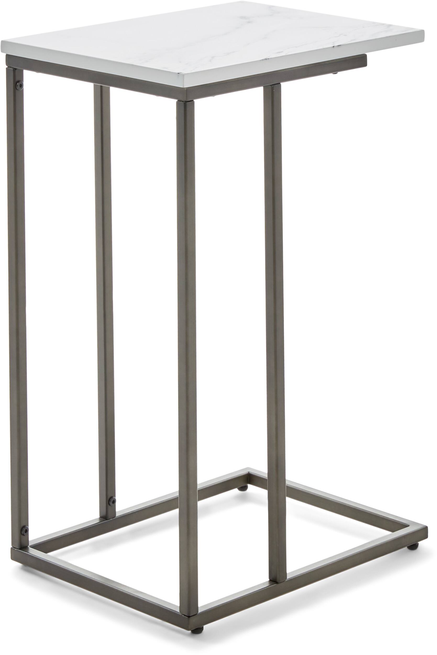 Alt View 12. Serta - Harton C Shape Side Table - Marble Print.