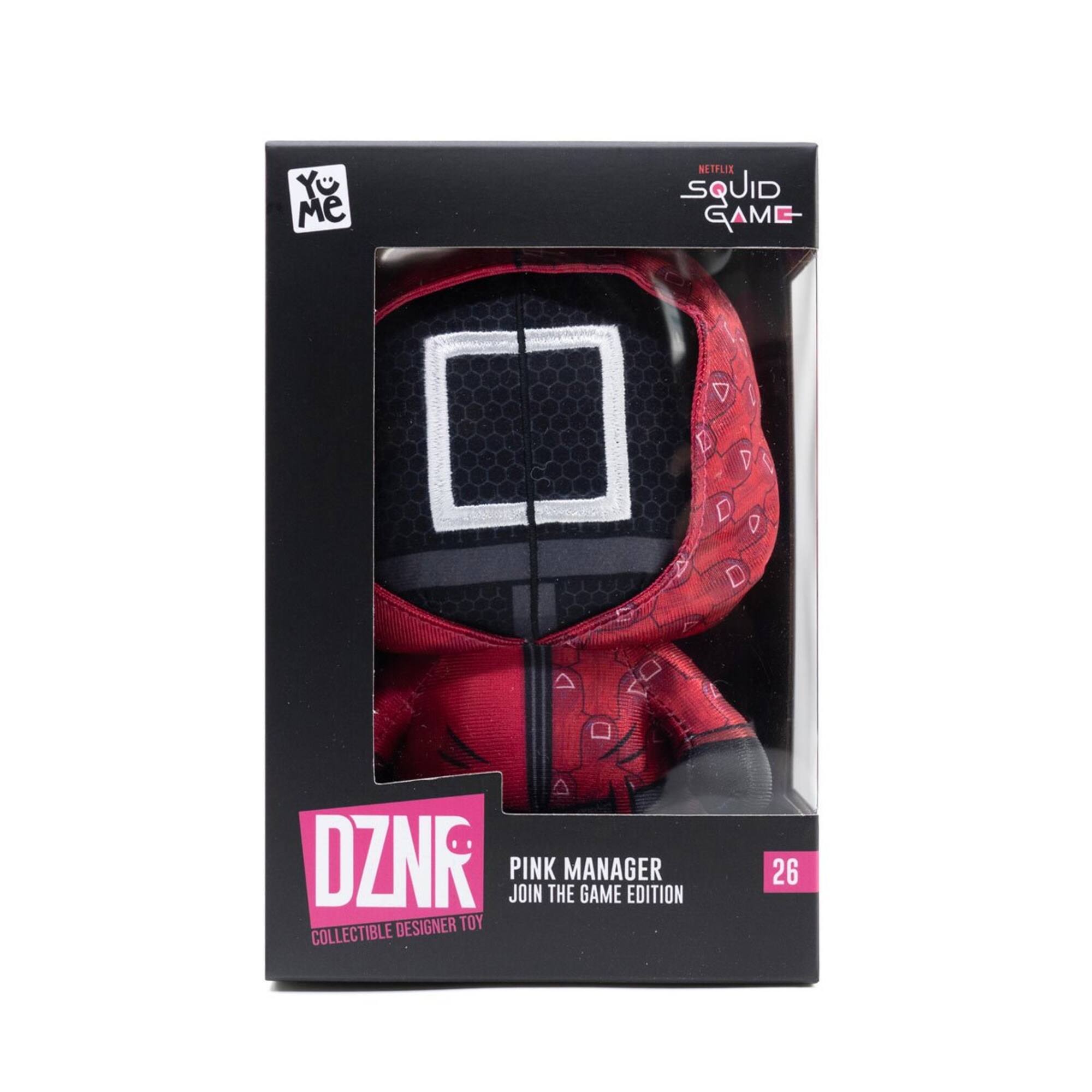 NETFLIX SQUID GAME - DZNR PINK JOIN THE MANAGER GAME EDITION DESIGNER TOY COLLECTIBLE