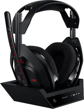 The text on the image is "A50 2.0 7.1 Surround Sound Gaming Headset".