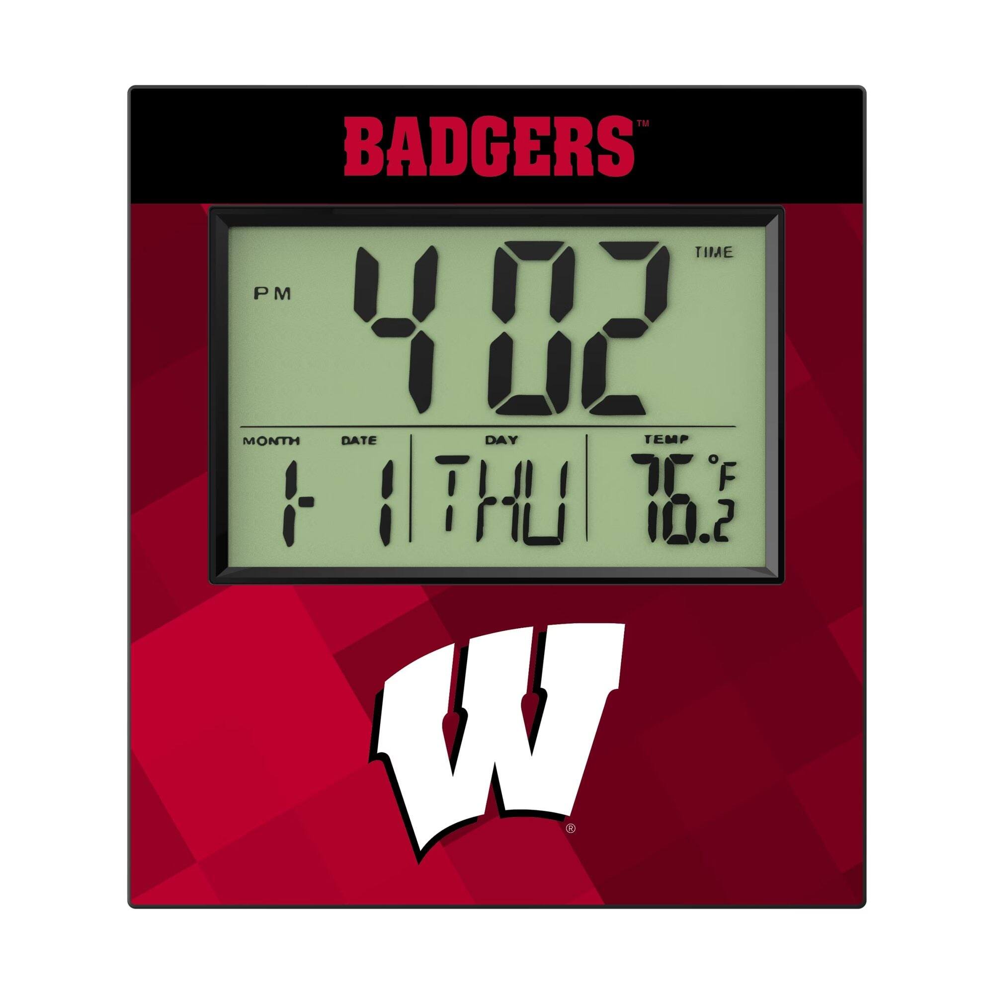 FM BADGERS TIME PM 4:02 MONTH DATE DAY TEMP F 1 1 THU 76.2