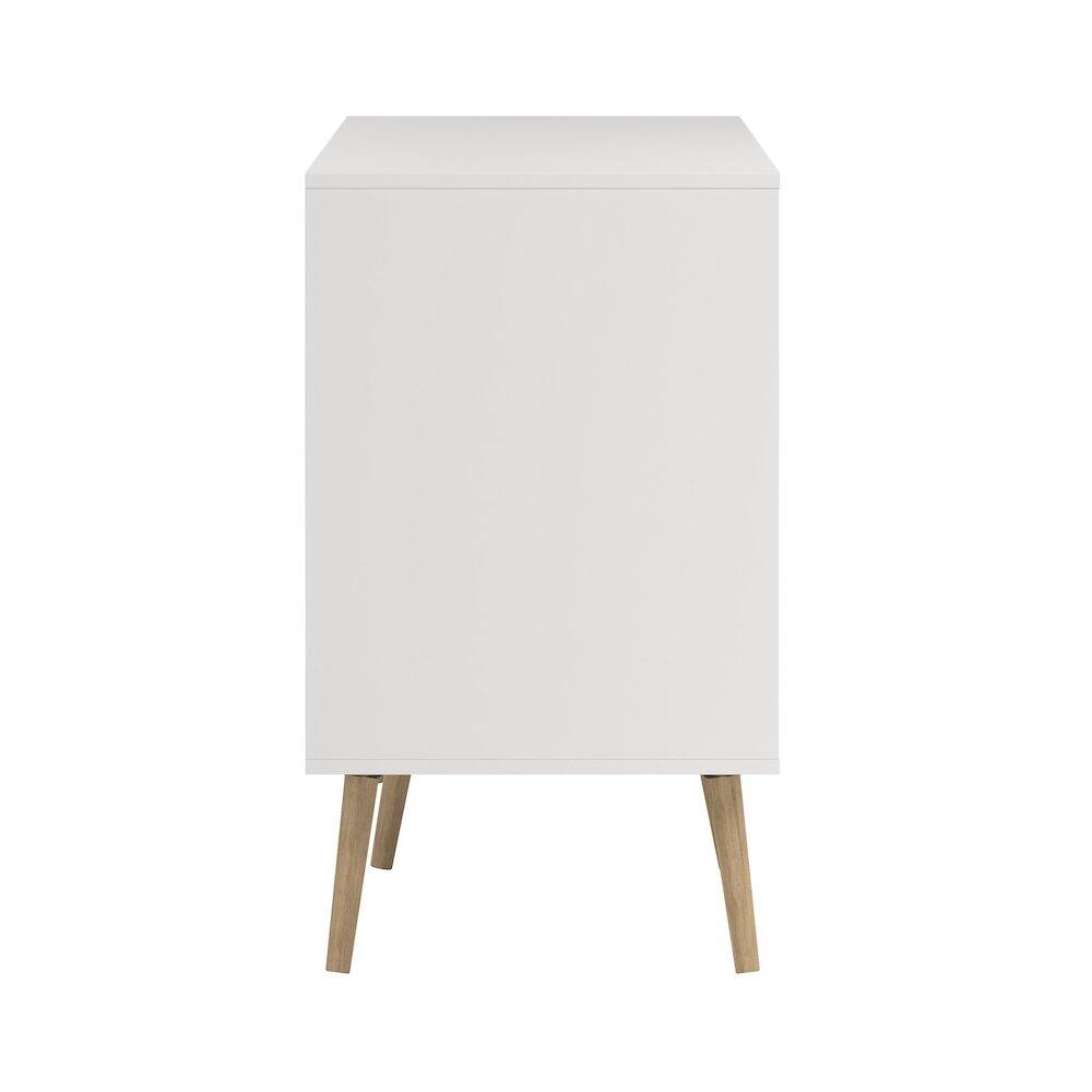Alt View 2. Tvilum - Diana 8 Drawer Double Dresser/Oak Structure - White.