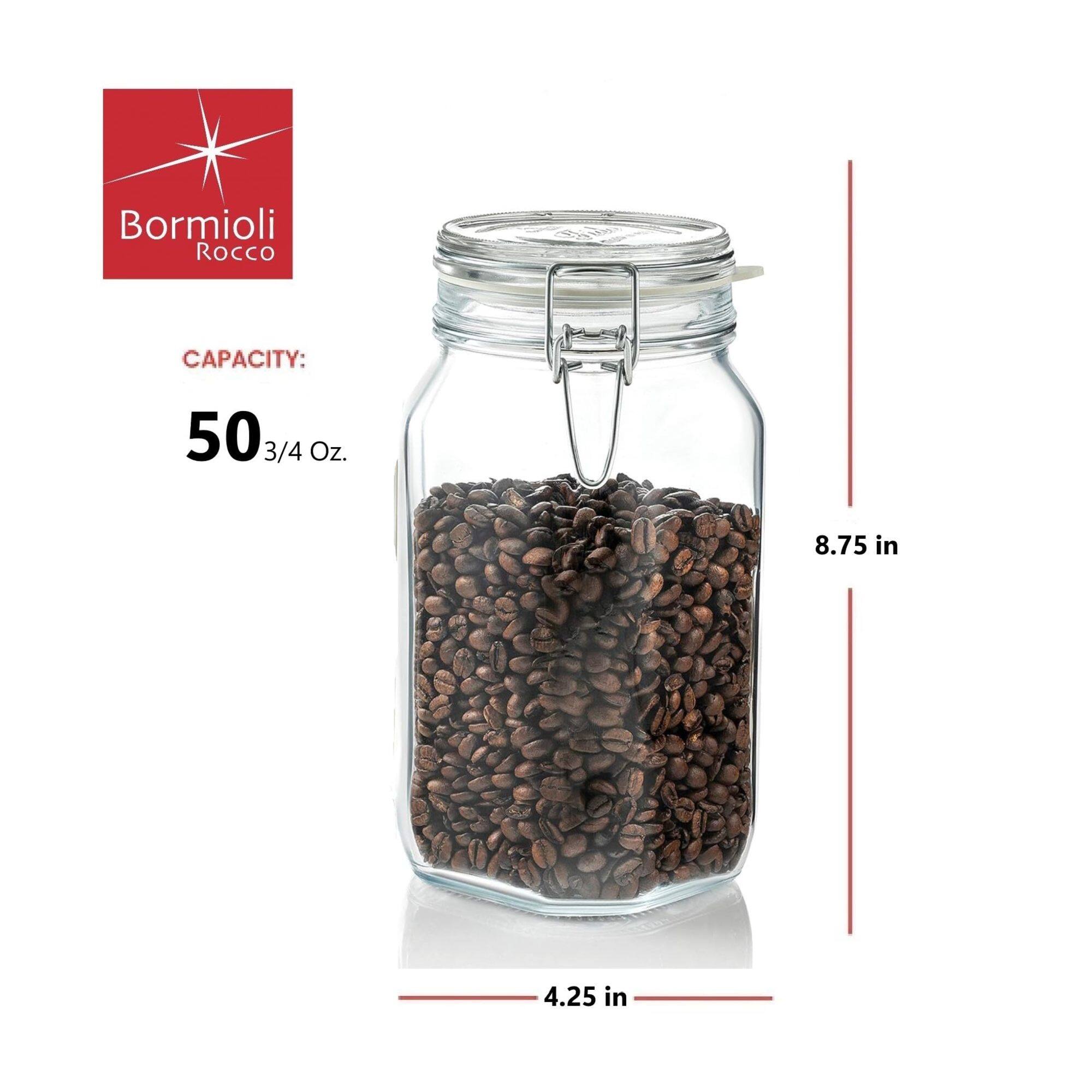 Bormioli Rocco  
CAPACITY: 50 3/4 Oz.  
8.75 in  
4.25 in
