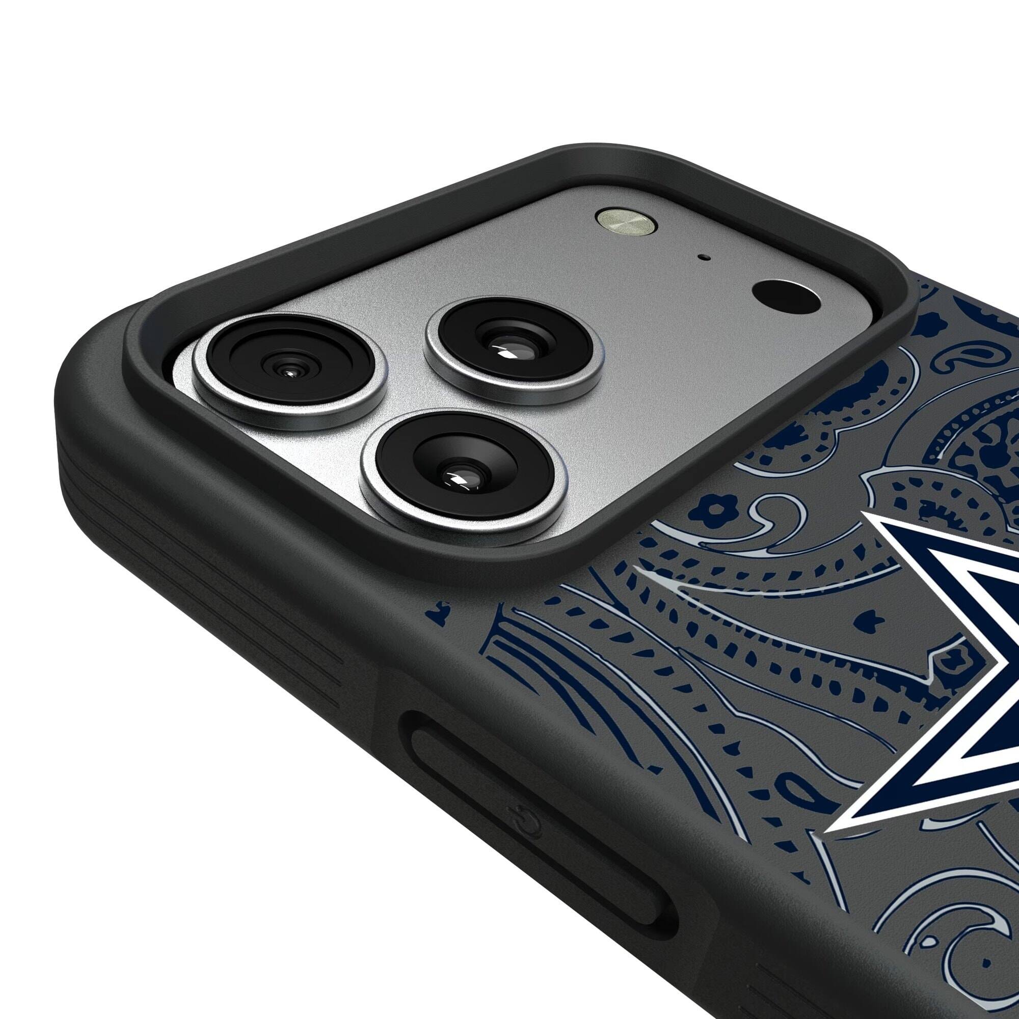 Alt View 2. Keyscaper - Dallas Cowboys iPhone Paisley Design Bump Case - 13 mini - Multicolor.