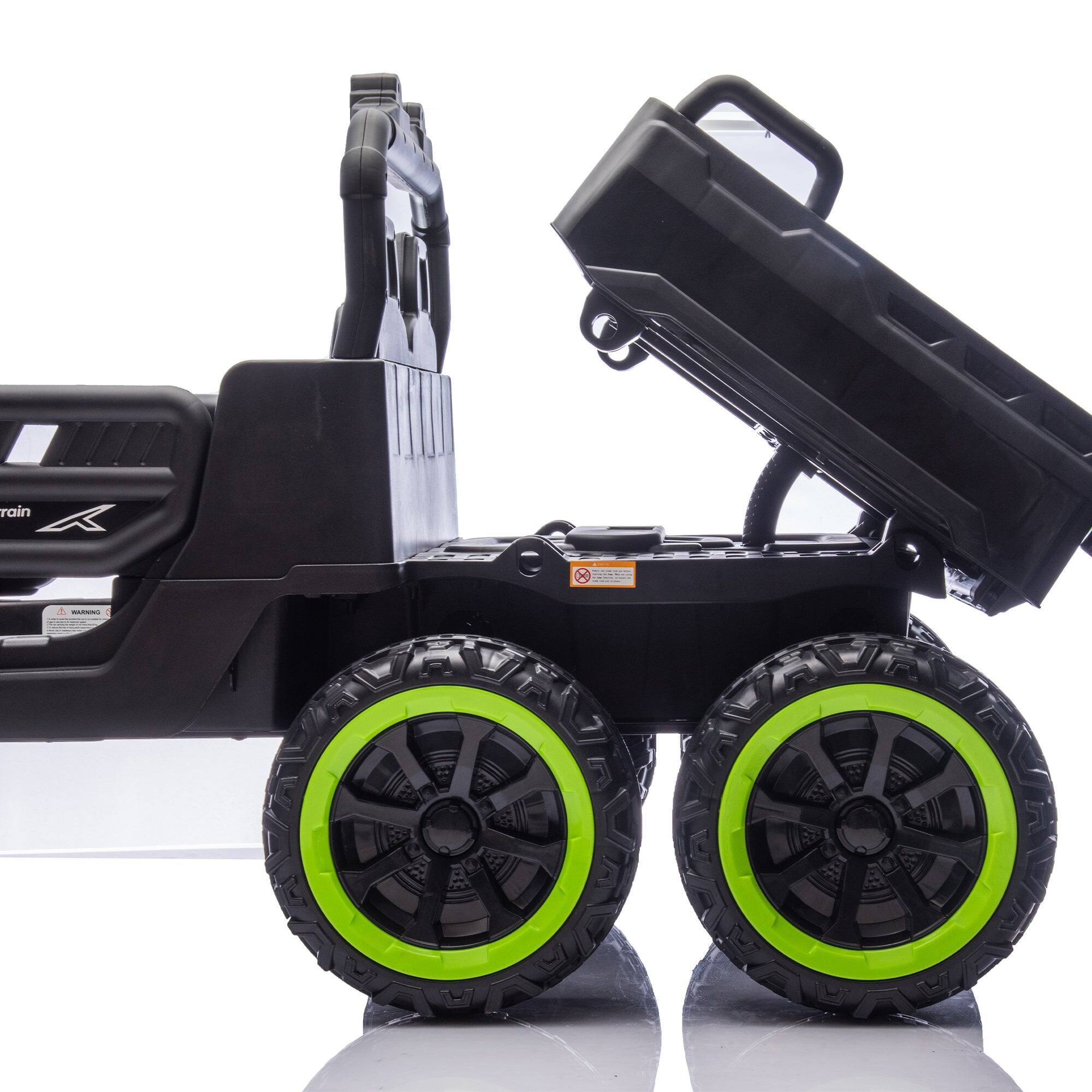 Alt View 4. Boyel Living - 3+ Black 24V Kids Ride On UTV with Parents Remote Control Twin 75W Motors 4Wheel S - black.