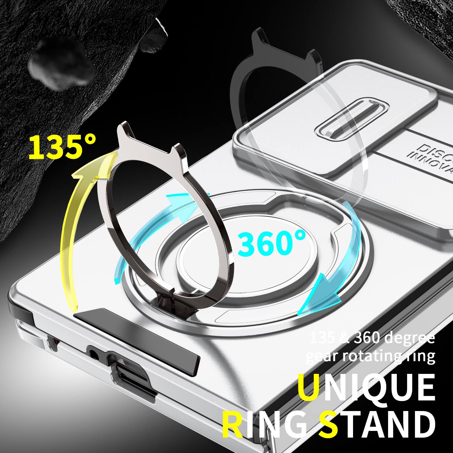 135 INNOVA 360  
135 & 360 degree gear rotating ring  
UNIQUE RING STAND