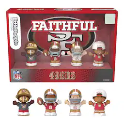 Fisher Price Little People x NFL Collector San Francisco 49ers Figure 4-Pack
