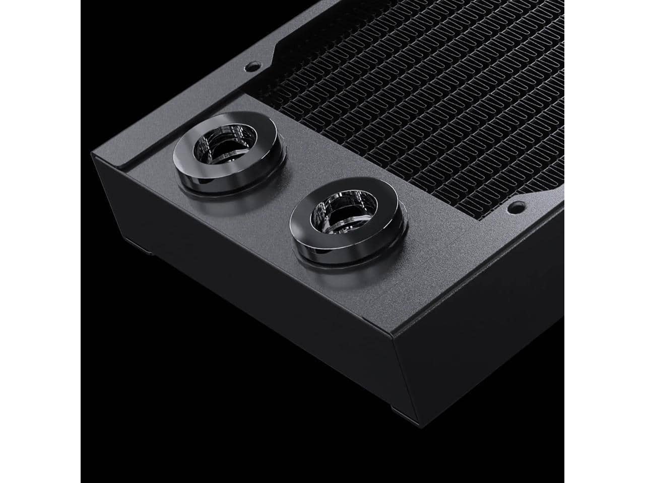 Phanteks - Glacier EZ-Fit 360RAD-30, 360mm Copper Radiator with 16mm Fitting - Black