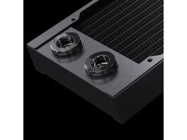 Phanteks - Glacier EZ-Fit 360RAD-30, 360mm Copper Radiator with 16mm Fitting - Black