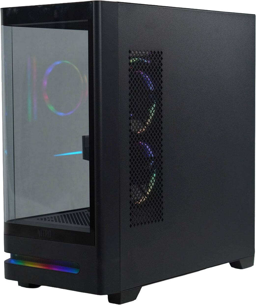 Alt View 6. Acer - Nitro 65 Gaming Desktop - AMD Ryzen 9 9900X 2024 - NVIDIA GeForce RTX 5070 - 32GB DDR5 Memory – 1TB Storage - Black.