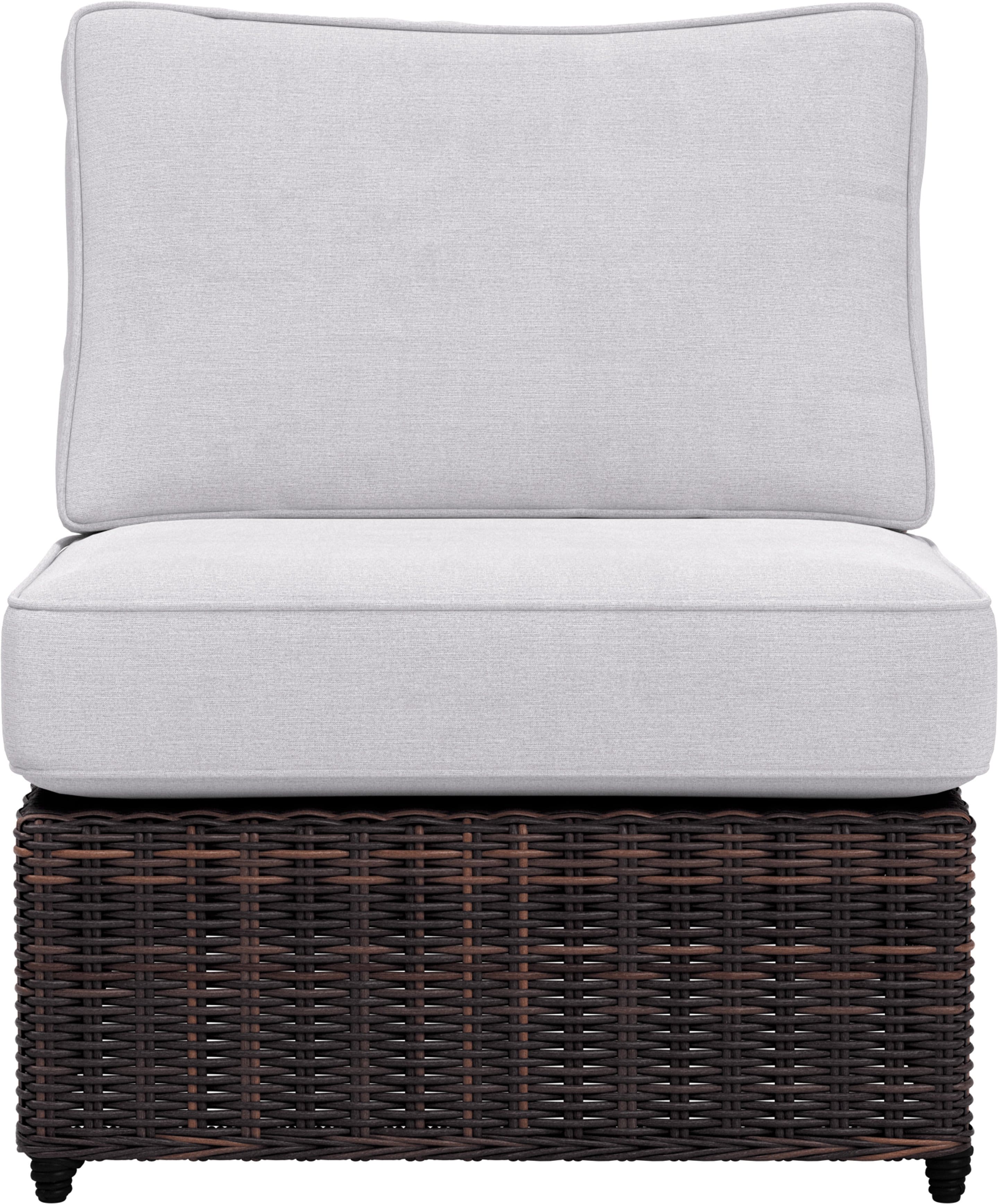 Front. Yardbird® - Waverly Outdoor Armless Insert - Silver.