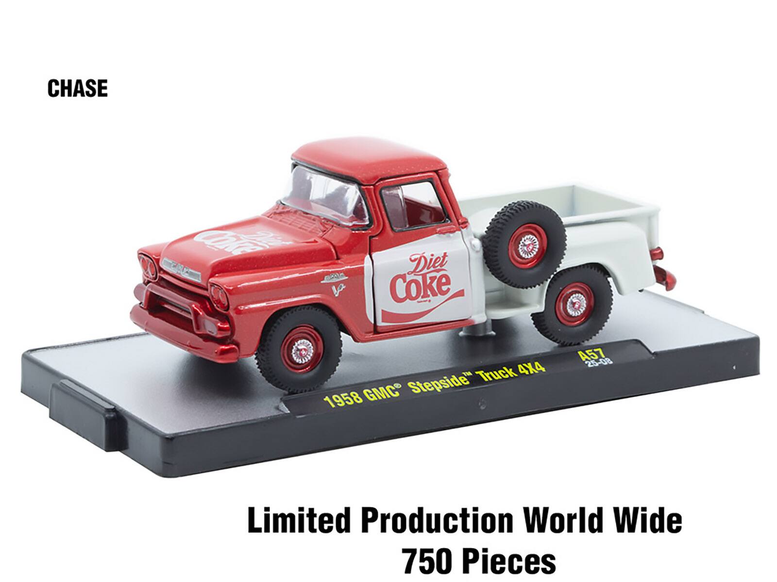 CHASE  
La Diet Coke Truck 4X4 GMC Stepside 1958 A57 25-08  
Limited Production World Wide 750 Pieces