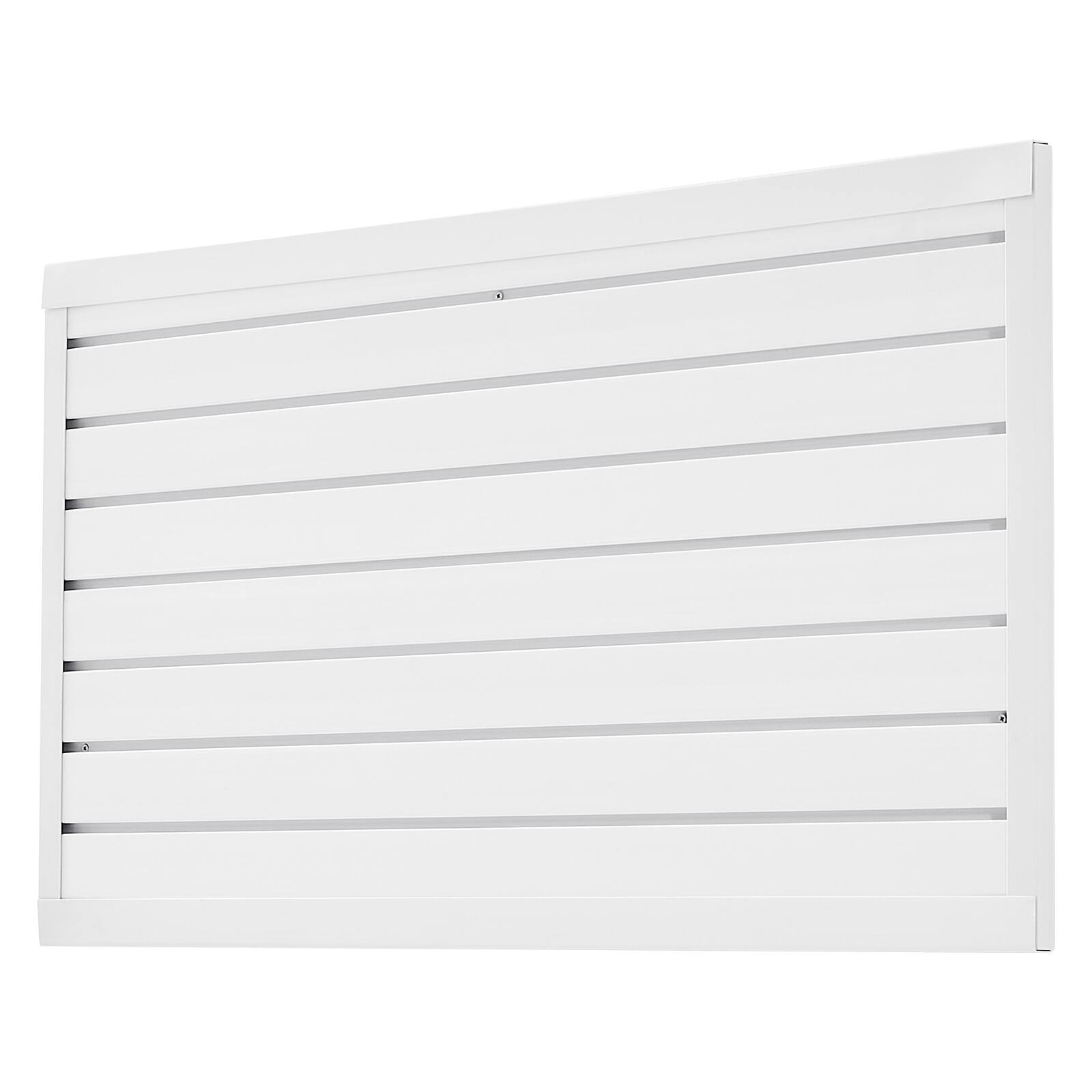 Alt View 5. VEVOR - Slat Wall Paneling, 2 x 4 ft, PVC Garage Slatwall with Modular Design, White Slat Wall Easy-to-Install - White.