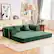 Alt View 9. KERDOM - 78 Inch W Sectional Modular Sofa, 3-4 Person Corduroy Sofa Bed Foldable, High Rebound Density Sponge Sofa, Block Couch - Green.