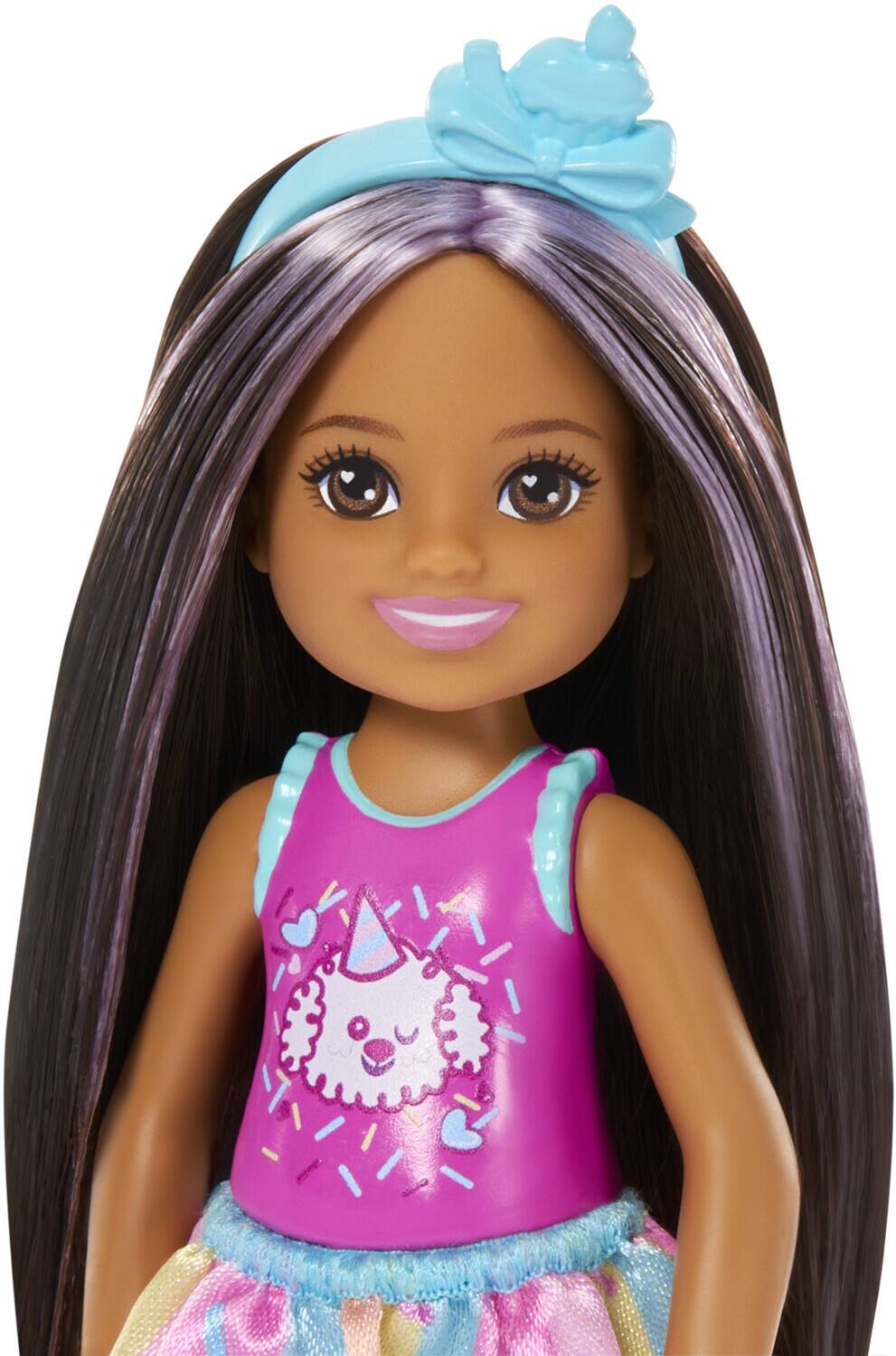 Alt View 2. Mattel - Barbie Club Chelsea Birthday-Themed Small Doll with Party Accessories, Brunette   - COLLECTIBLES - Multicolor.