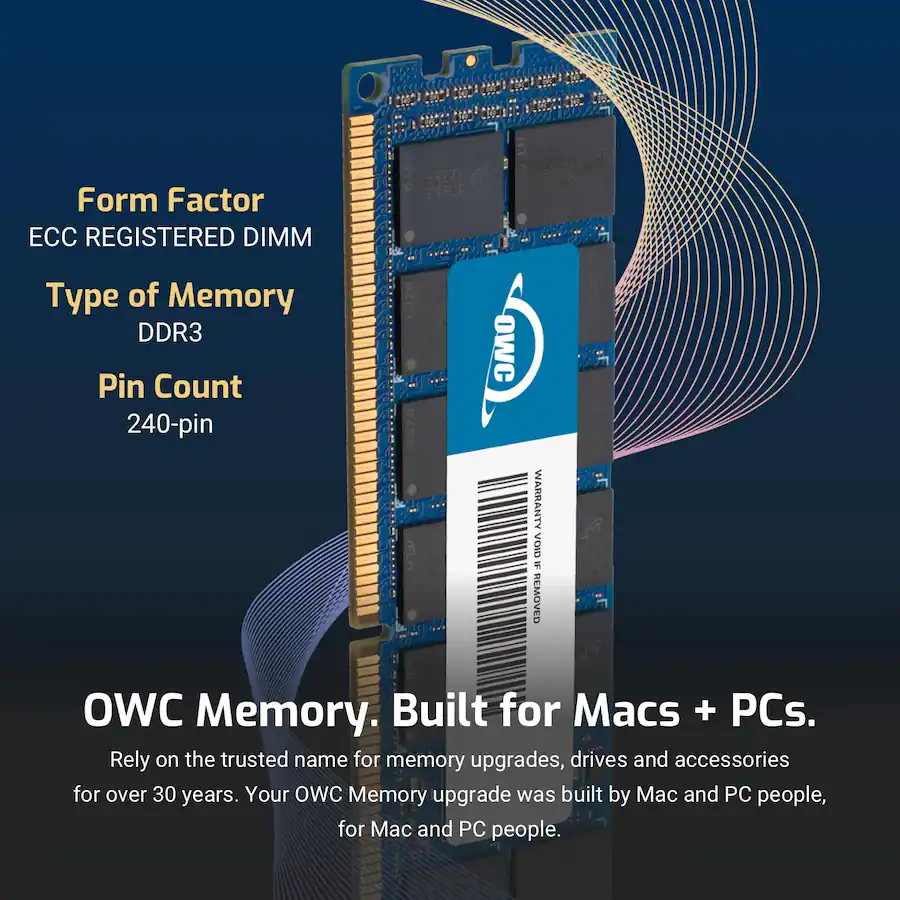 OWC 64GB (4x16GB) DDR3 ECC Reg CL9 PC3 10600 1333MHz SDRAM Memory ...