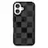 Front. VELVET CAVIAR - Magsafe Case for Apple iPhone 16 - Noir Vibe Checkered.