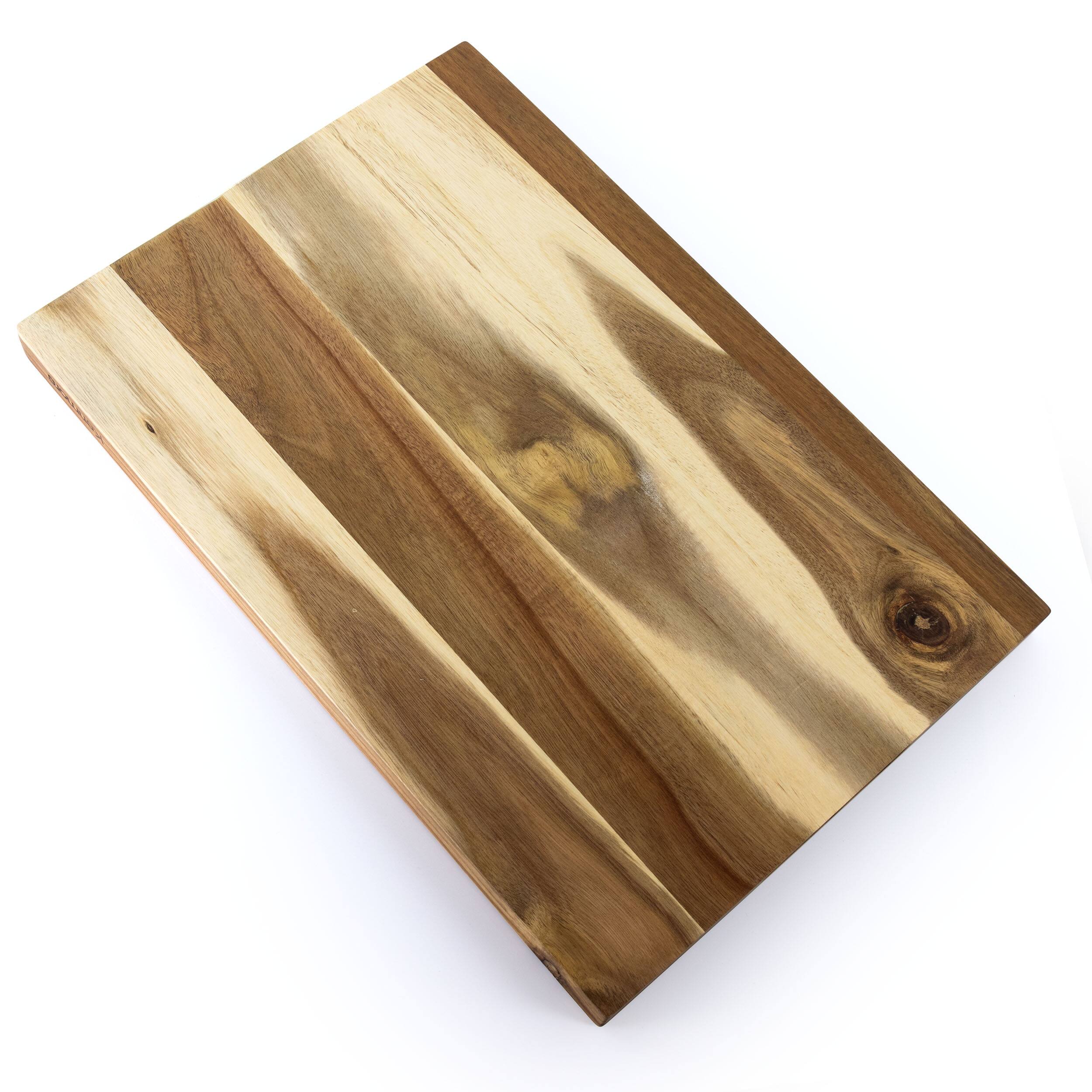 Alt View 1. Kenmore - Kenmore Archer 21 Inch Acacia Wood Cutting Board with Groove Handles - Brown.